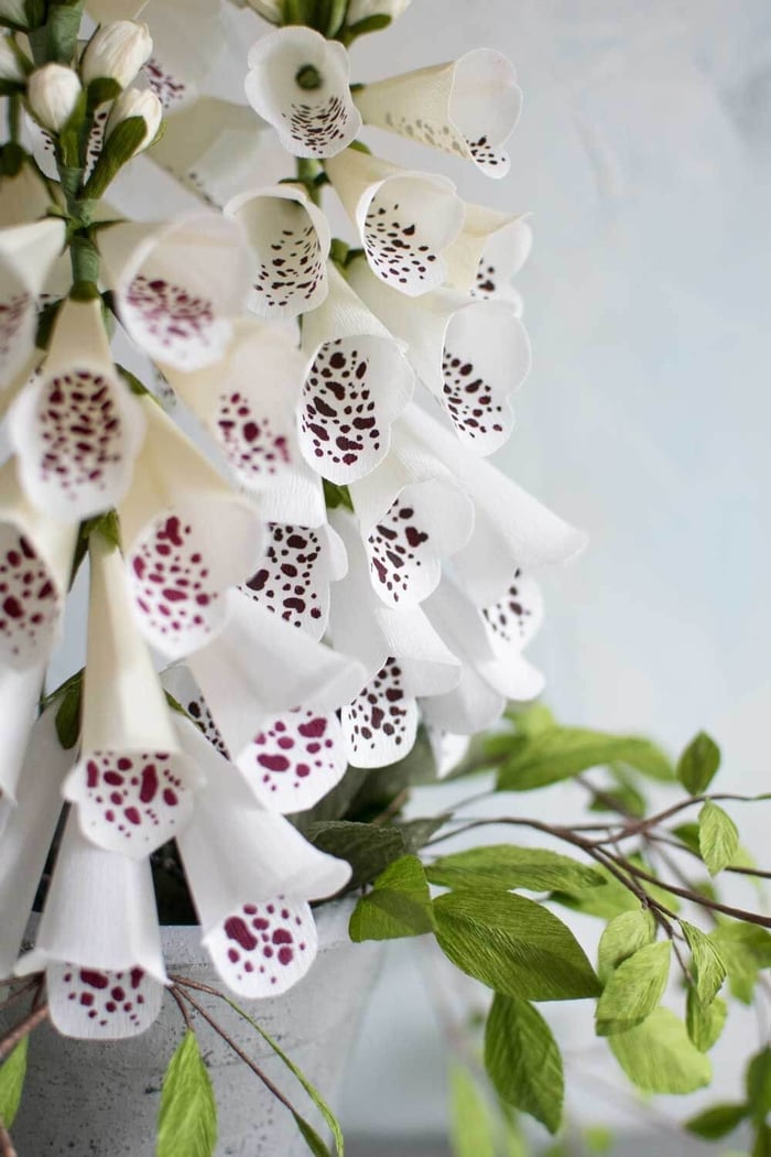 Crepe Paper Foxgloves Online Course: Learn to Make Realistic Foxgloves