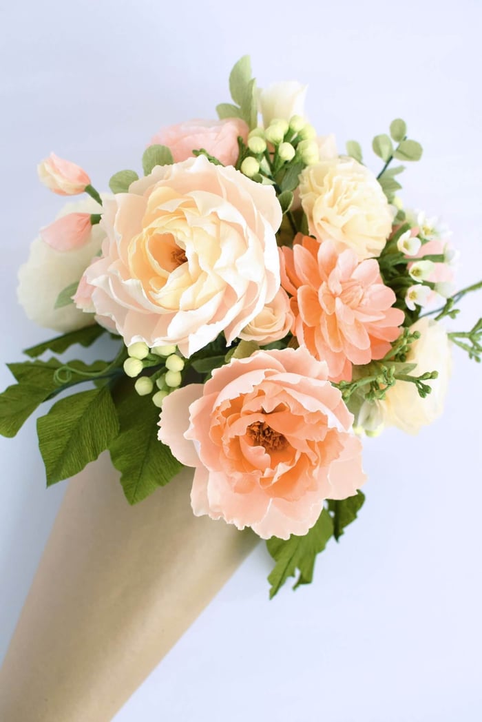 paper flower bouquet