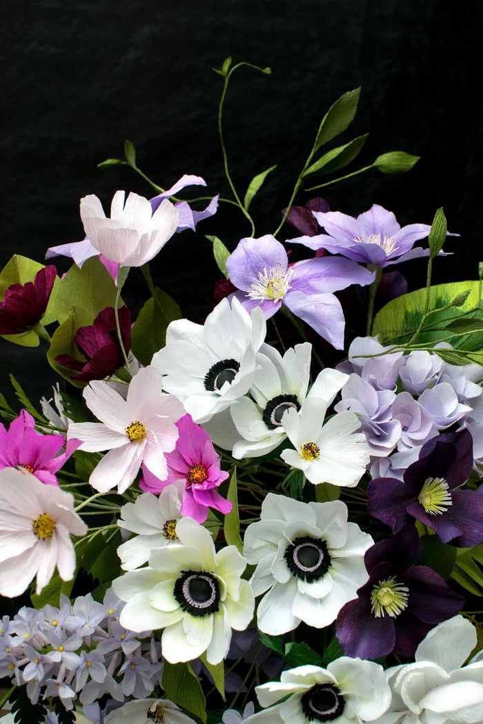 Garden Wildflower Paper Flower Bouquet