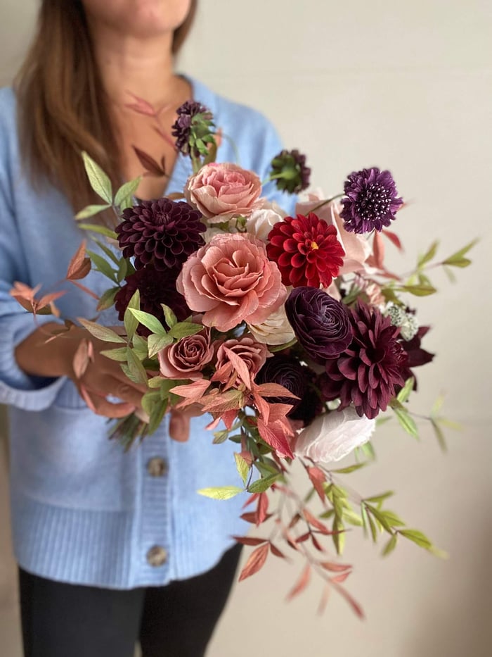 Colour My Florals: Painting Crepe Paper with Acrylic Paint (Part 2)