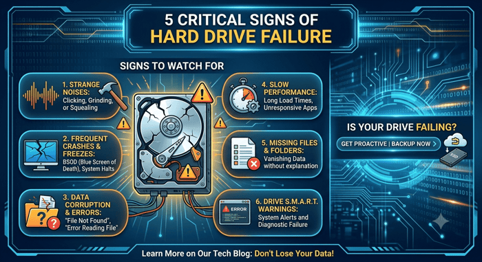 hard drive failure signs