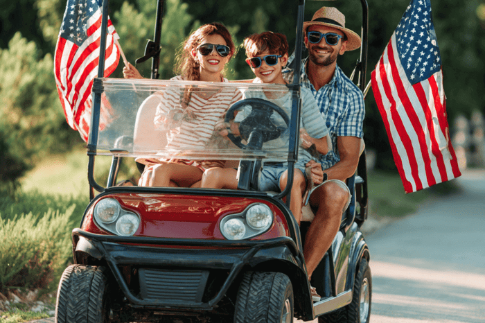Golf Cart Customizations for the 4th of July