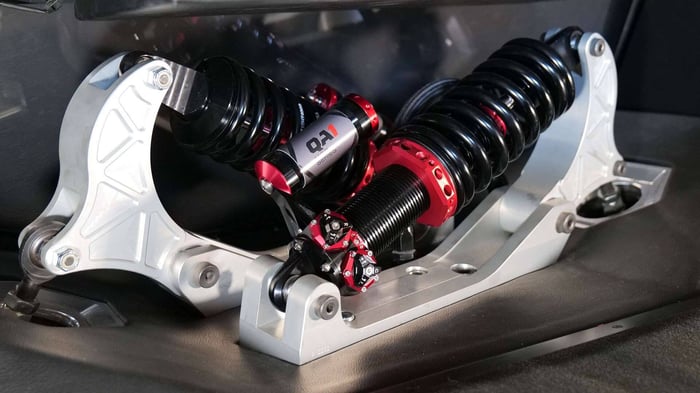 Speedtech Performance’s Overhead Cantilever Independent Rear Suspension (IRS) at SEMA 2024