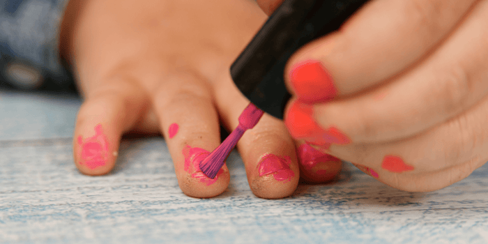 Kid safe nail polish and simple nail art designs for children
