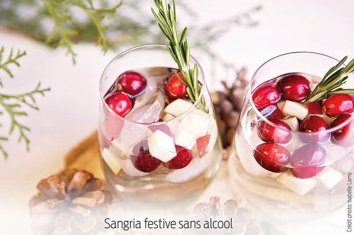 Sangria festive sans alcool