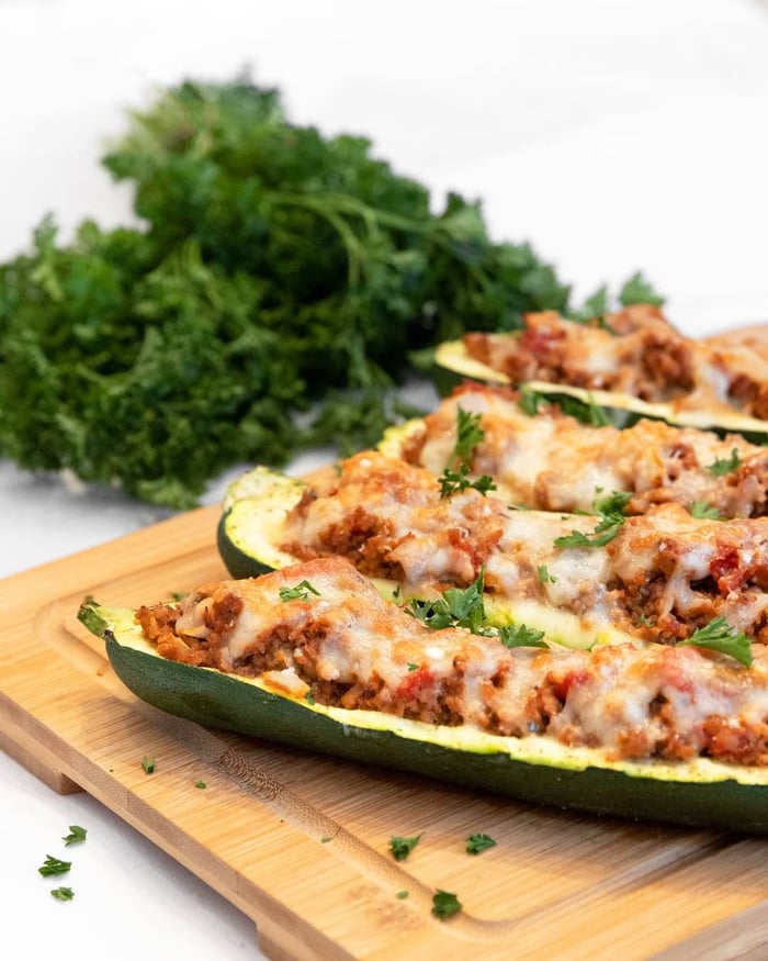 Bateau courgette à l’italienne
