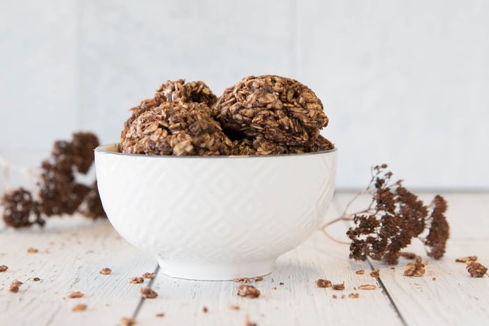 Rochers au chocolat sans cuisson