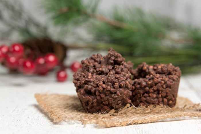 Bouchées chocolatées au quinoa soufflé