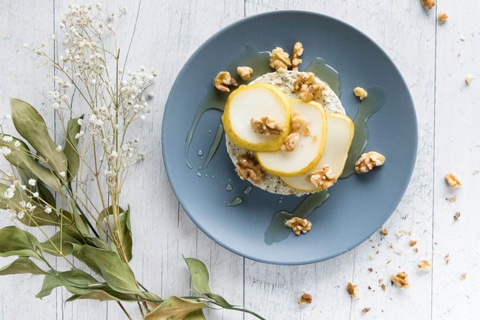 Galette de riz à la poire