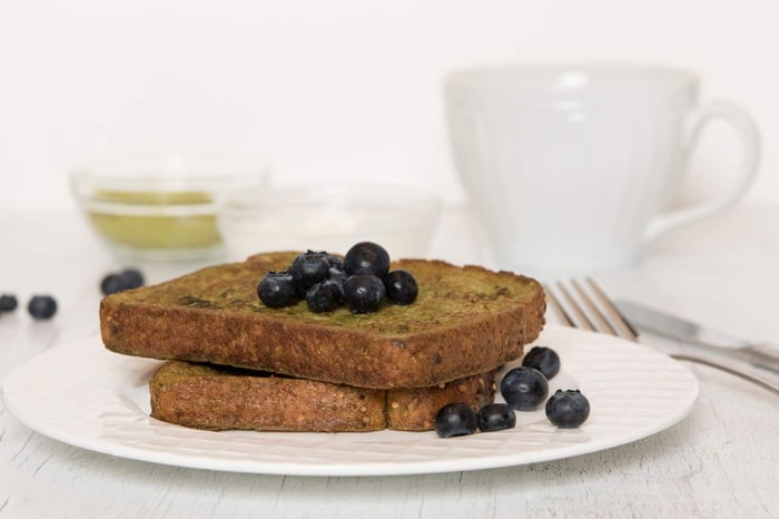 Pain doré au matcha