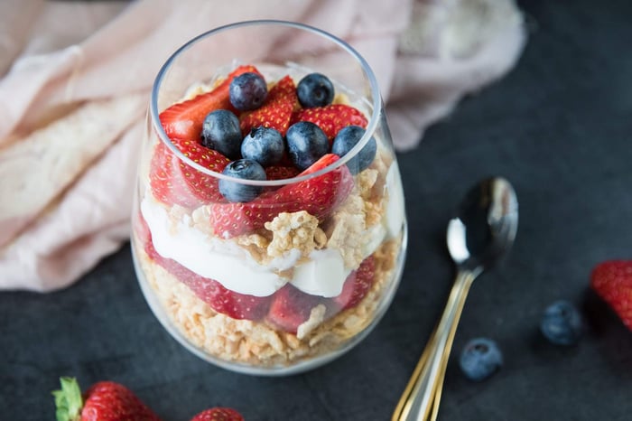 Parfait aux fraises du Québec