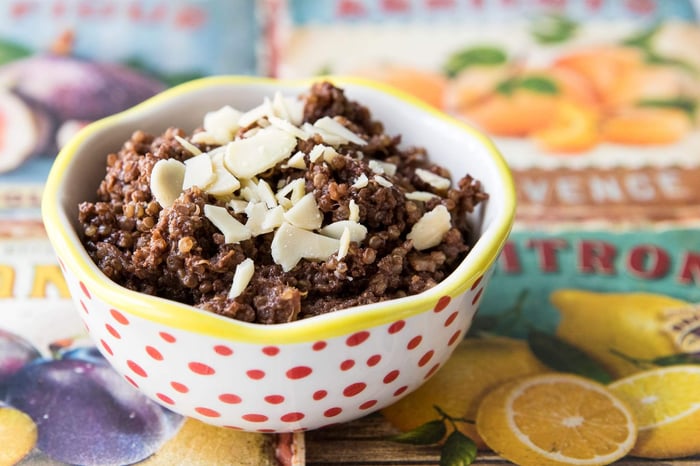 Pouding quinoa et chocolat
