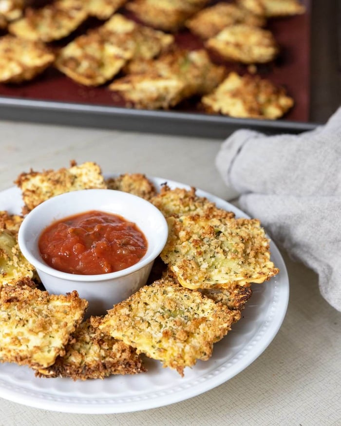 Raviolis croustillants