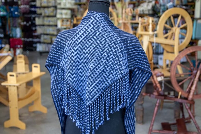 Weave a V-Shawl on a Rigid Heddle Loom - Pattern & Tutorial