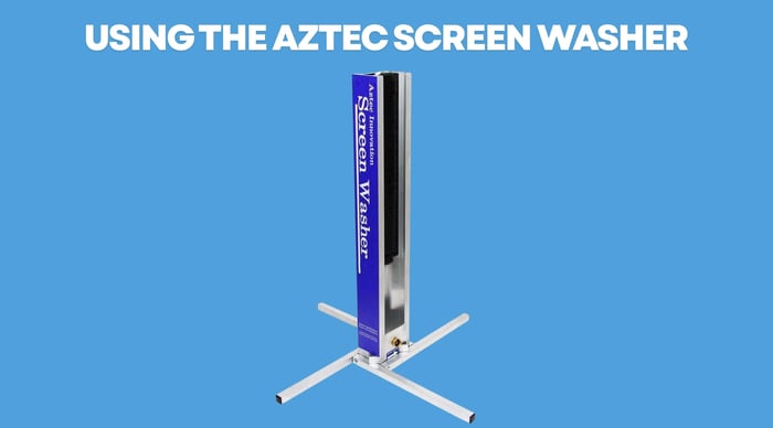 Using the Aztec Screen Washer