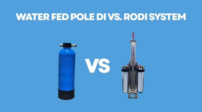 Water Fed Pole DI vs. RODI System