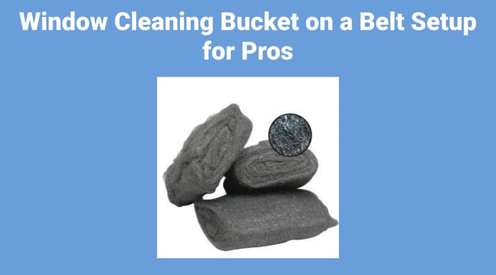 Window Cleaning Bucket on a Belt Setup for Pros