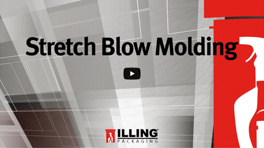 Stretch blow molding process for PET plastic bottles