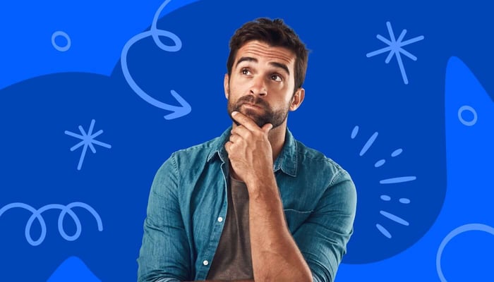 man questioning his cgm sensor reading