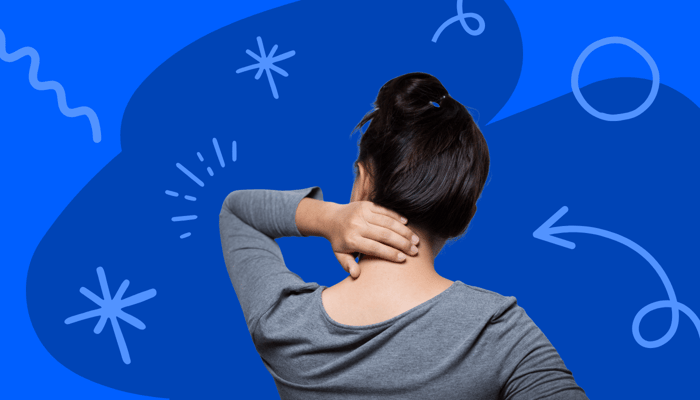 Diabetic Neuropathy Symptoms and Management woman holding her neck in pain