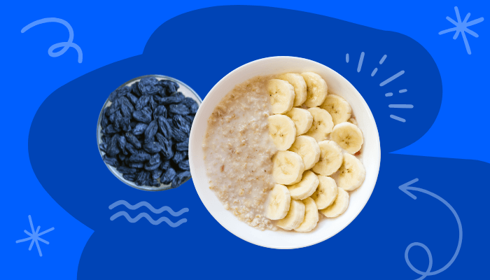 foods that spike your blood sugar instant oatmeal bananas and raisins