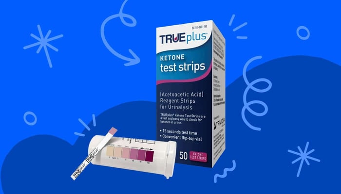 TRUEplus test strips that test for ketones