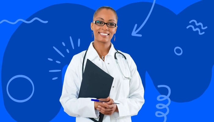 peptide therapy doctor with a clipboard