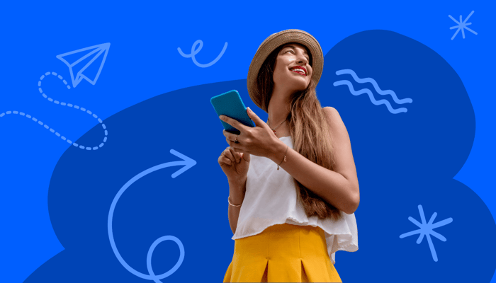 a young woman traveling with diabetes