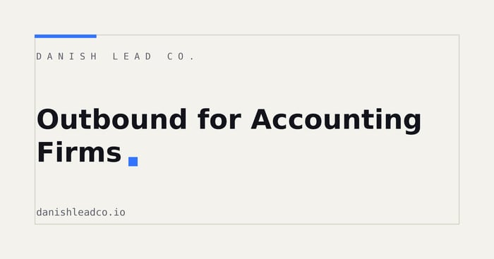 Outbound for Accounting Firms