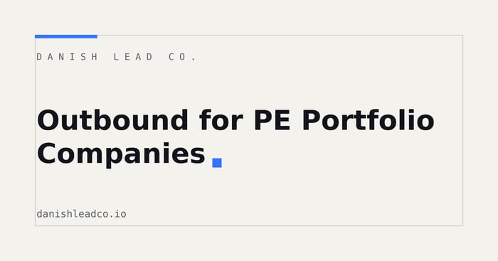 Outbound for PE Portfolio Companies