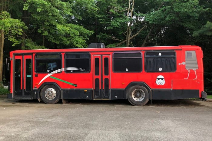 Former Police Officer Turns Bus Into Disney-Themed RV