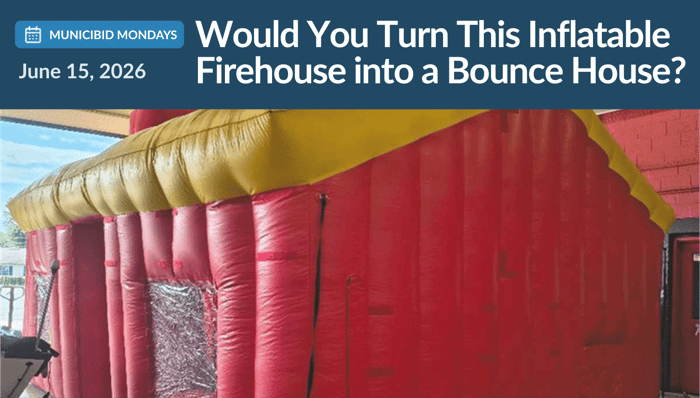 Would You Turn This Inflatable Firehouse into a Bounce House?