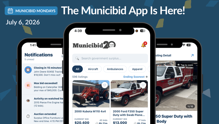 The Municibid App Is Here! Plus a Rare Micro Van and Picnic Highlights