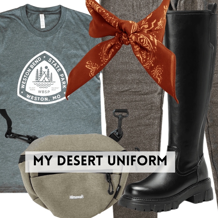 desert hiking outfit