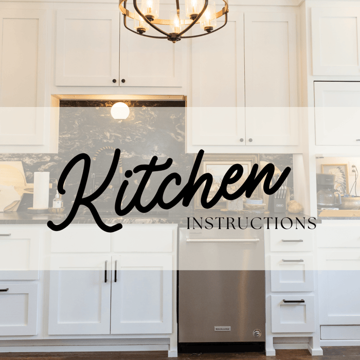 Kitchen Instructions I The Apartment Guide