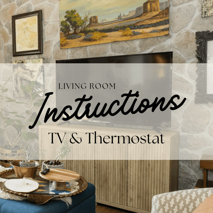 TV & Thermostat Instructions I The Apartment Guide
