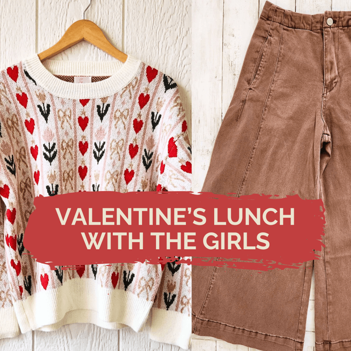 valentine's outfit for lunch with the girls