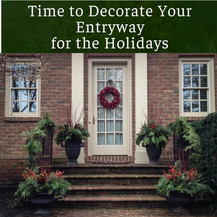 Making a Holiday Container to Decorate Your Entryway