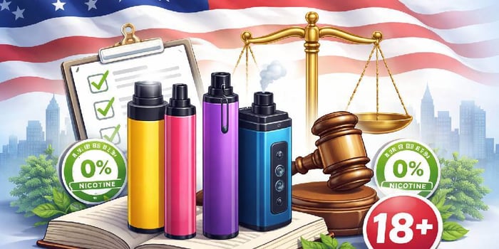 Zero Nicotine Vape Laws & Age Requirements (USA)