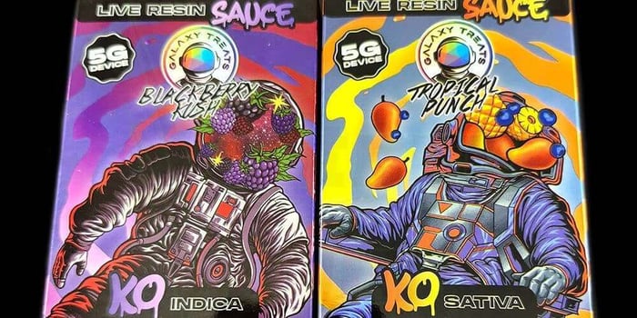 Galaxy Treats KO Live Resin Sauce Disposable Vape Review