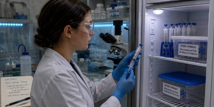 Spore Syringe Storage Guide: Temperature, Shelf Life & Contamination Prevention
