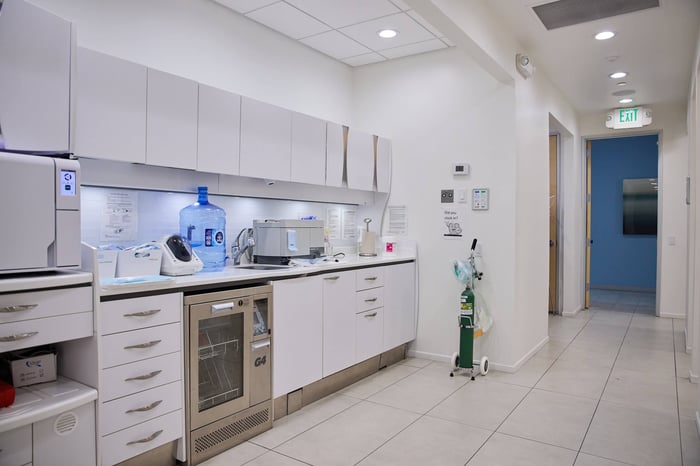 A view of a dental clinic