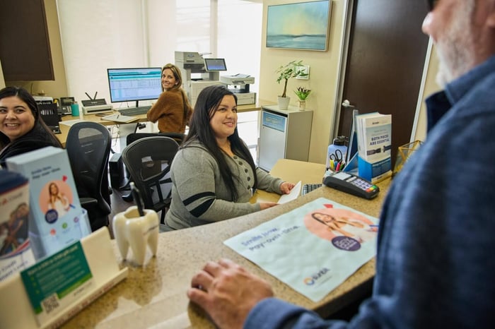 A photo of an office room of a dental
