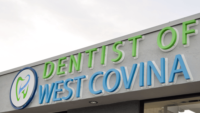 A front of a dental clinic