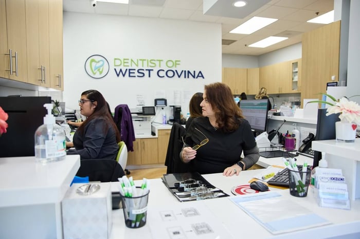 A photo of a dental office