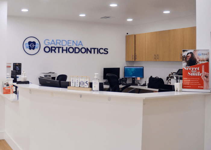 A dental clinic's front desk