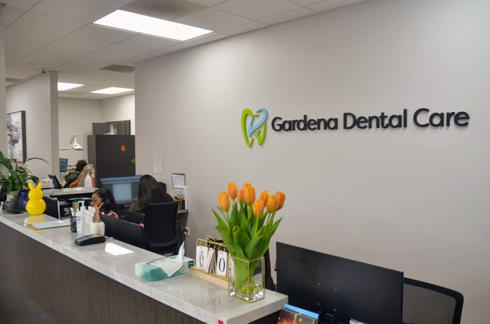 A photo of a dental lobby