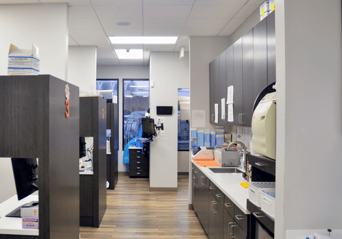 A room on a dental clinic