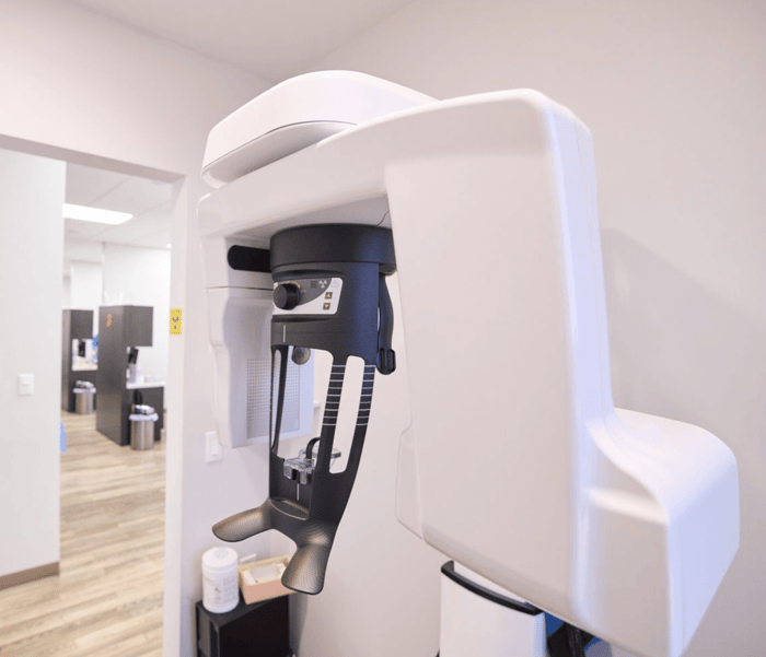 A dental device on a room