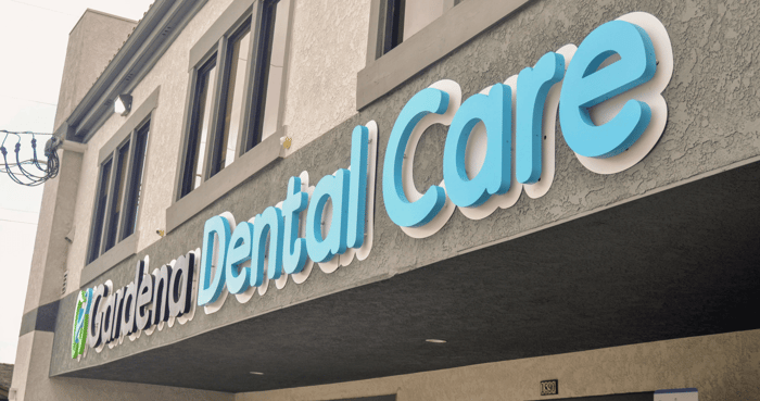 A front of a dental clinic